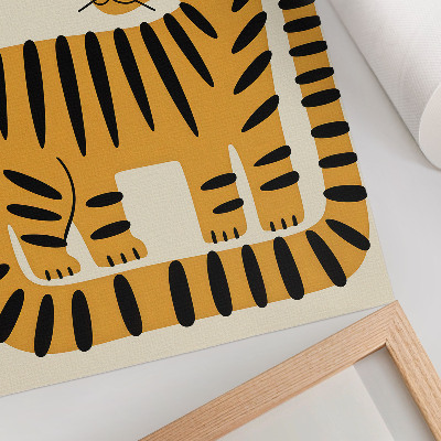 Plakat Tigar u grafičkom stilu s intenzivnim bojama
