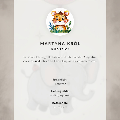 Plakat Tigar u grafičkom stilu s intenzivnim bojama