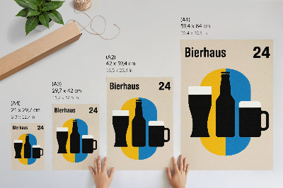 Zidni plakat Kontrastne boje i geometrijski oblici