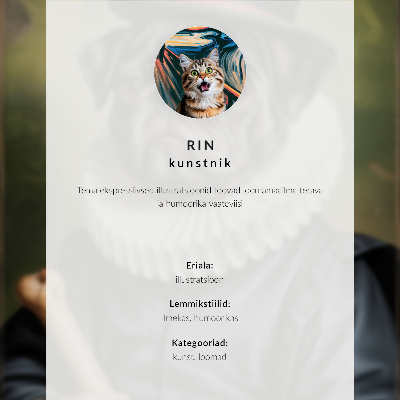 Plakat Mačka s novinskim bež zidom, humor i toplina
