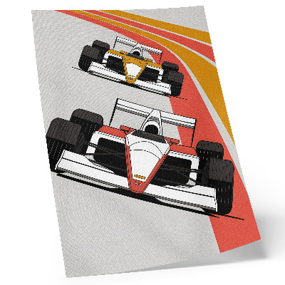 Plakat Dinamična moderna staza trkaćih automobila