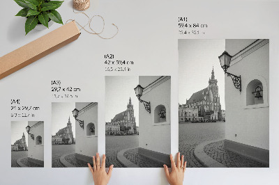 Zidni plakat Crno-bijela arhitektura elegancija simetrija