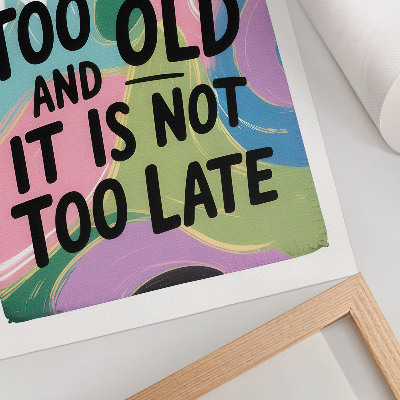 Dekorativni plakat Dinamične boje. Inspirativan tekst. Moderna vibra.
