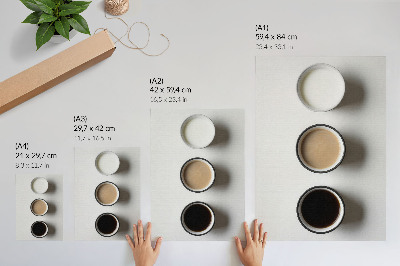 Zidni plakat Minimalistički aranžman s tri različita pića