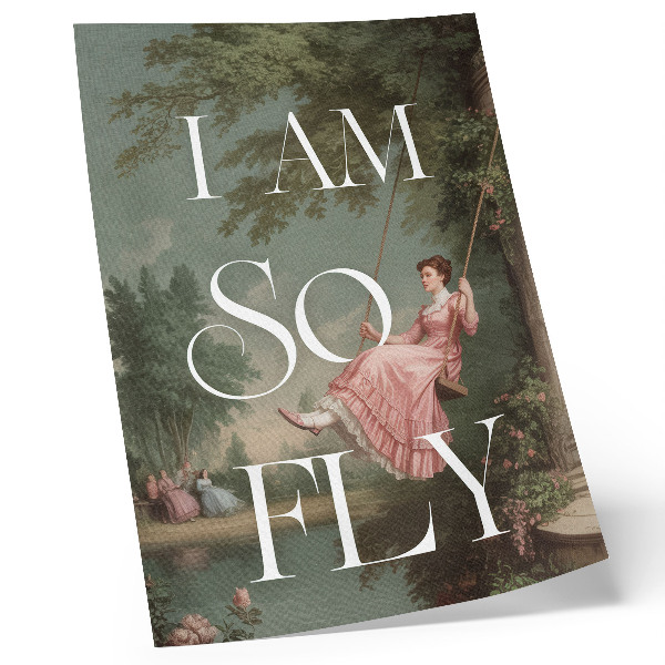 Plakat Retro stil, priroda i elegancija