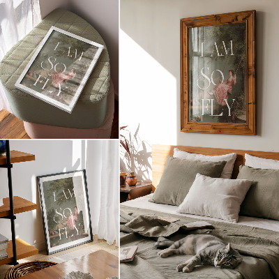 Plakat Retro stil, priroda i elegancija