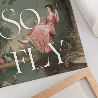 Plakat Retro stil, priroda i elegancija