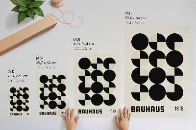 Dekorativni plakat Geometrijski oblici harmonija modernost minimalizam