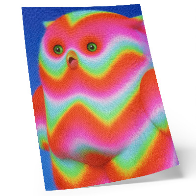 Plakat Lik s intenzivnim bojama i veselim uzorkom