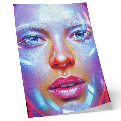 Zidni plakat Futuristički portret pun energičnih boja