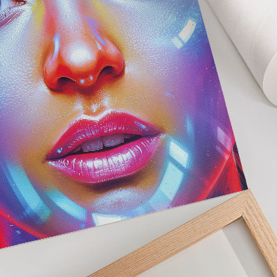 Zidni plakat Futuristički portret pun energičnih boja