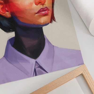 Zidni plakat Moderni minimalistički portret živih boja