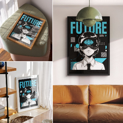 Plakat Moderni lik u VR naočalama
