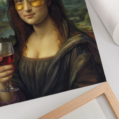 Dekorativni plakat Portret renesanse crnog vina sa žutim čašama