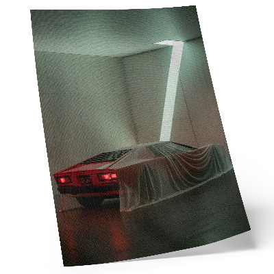 Zidni plakat Minimalizam i elegancija svjetla klasičnih automobila