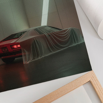 Zidni plakat Minimalizam i elegancija svjetla klasičnih automobila