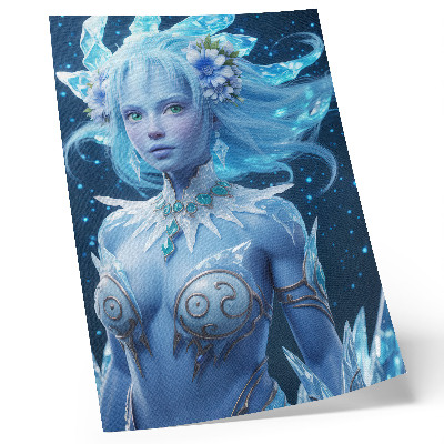 Plakat Fantastična atmosfera, čarobna figura, kristali leda