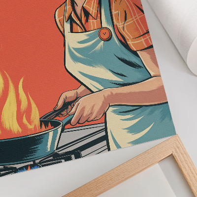 Tisak na platno Pop art stil, šareni akcenti, dinamična kompozicija