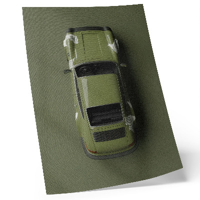 Plakat Elegantni zeleni automobil minimalizam jednostavnost
