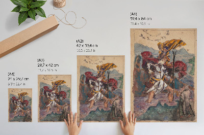 Dekorativni plakat Studija po Düreru: Sveti Kristofor II. od Albrechta Dürera