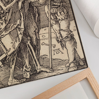 Dekorativni plakat Smrt i Lansquenet (1510.) Albrechta Dürera