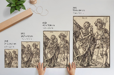 Dekorativni plakat Smrt i Lansquenet (1510.) Albrechta Dürera