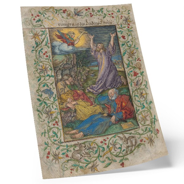 Zidni plakat Krist na Maslinskoj gori (1508. i 1580.) autora Albrechta Dürera i Georga Macka Starijeg