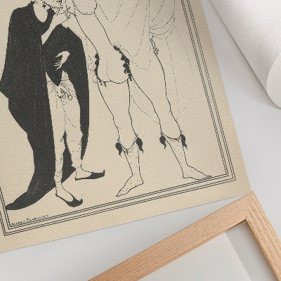 Tisak na platno Heraldovo ispitivanje temeljeno na Aristofanovom Lizistratu, Aubrey Beardsley