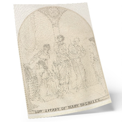 Zidni plakat Litanije Marije Magdalene od Aubrey Vincent Beardsley