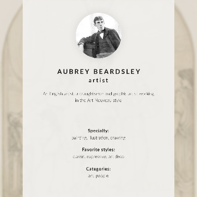 Plakat Panel Aubrey Vincent Beardsley