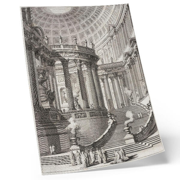 Plakat Antički hram – Giovanni Battista Piranesi