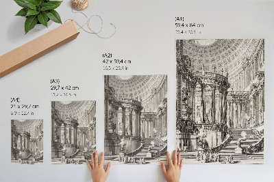 Plakat Antički hram – Giovanni Battista Piranesi
