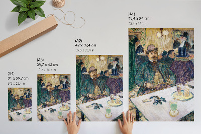 Plakat Gospodin Boileau u kafiću (1893.) – slika visoke rezolucije Henrija de Toulouse-Lautreca