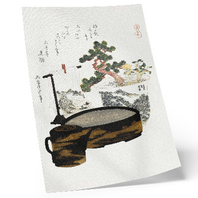 Zidni plakat Čajni stolić Katsushikija Hokusaija (1822.) – vintage japanski drvorezbarski otisak