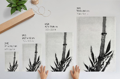 Dekorativni plakat Bambus Katsushike Hokusaija (1760. – 1849.) u vintage japanskom slikarstvu