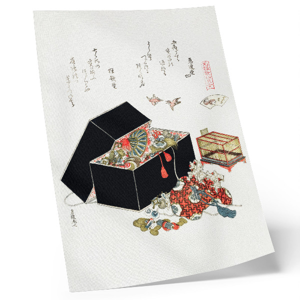 Plakat Hokusaijeva japanska kutija za nakit (1822.)