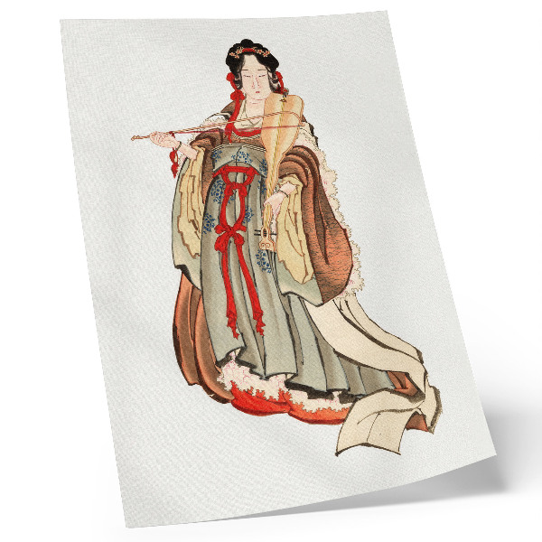 Dekorativni plakat Benten (Boginja ljubavi) (18. – 19. stoljeće), ilustracija Japanke iz kamenog doba koju je naslikao Katsushika Hokusai