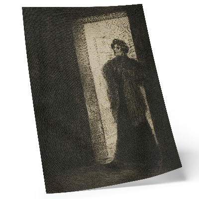 Zidni plakat Na pragu, Théophile-Alexandre Pierre Steinlen