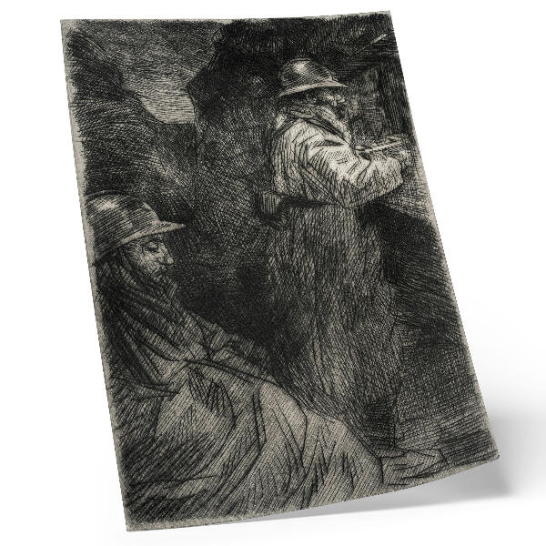 Dekorativni plakat U vojarni – Théophile Alexandre Steinlen