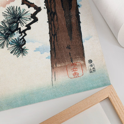 Dekorativni plakat Japanski bor (1842-1843) berba Ukiyo-e Utagawa Hiroshige