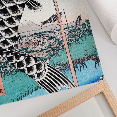 Zidni plakat Most Suidobashi i Surugadai Utagawe Hiroshigea (1857.)