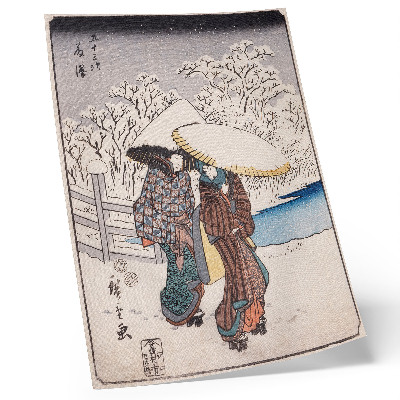Plakat Fujisawa od Utagave Hiroshigea
