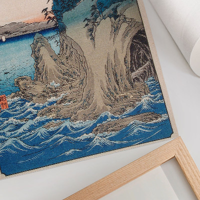 Dekorativni plakat Ulaz u špilju na otoku Enoshima u provinciji Sagami, br. 15, Utagawa Hiroshige