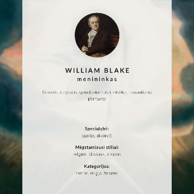 Tisak na platno Behemot i Levijatan (prema Williamu Blakeu)