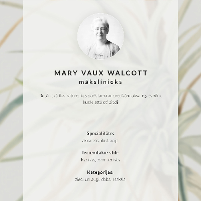 Plakat Divlji ananas (Tillandsia fasciculata) (1921.) autorice Mary Vaux Walcott