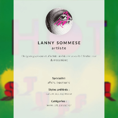 Zidni plakat Hot Stvari! (1985.) – poster Lannyja Sommesea