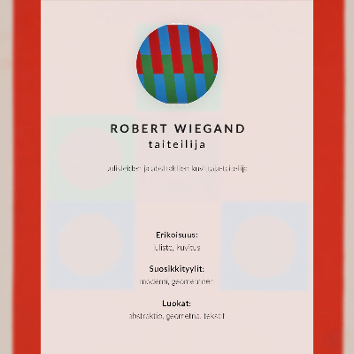 Plakat Plakat izložbe Roberta Wieganda (1965.)