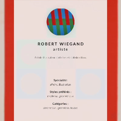 Plakat Plakat izložbe Roberta Wieganda (1965.)