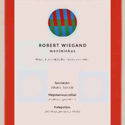 Plakat Plakat izložbe Roberta Wieganda (1965.)