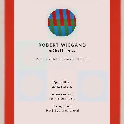 Plakat Plakat izložbe Roberta Wieganda (1965.)